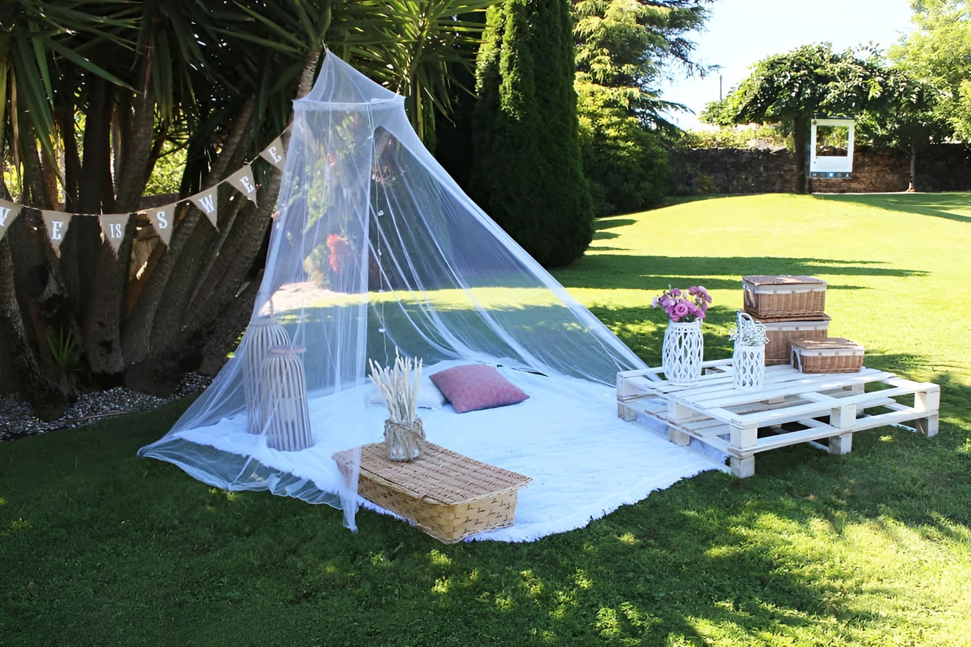 Entrega de flores en Moaña